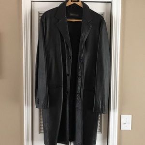 Banana Republic Leather Trench Coat